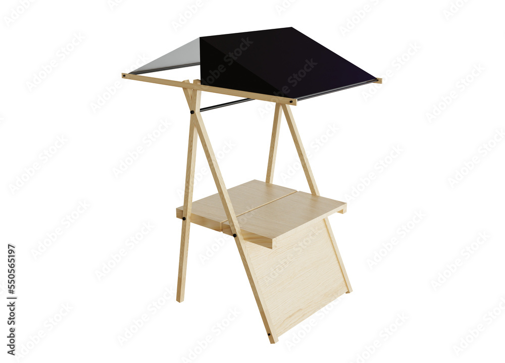 3D promotion stand illustration design 3D promotion stand illustration design