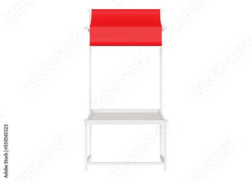 3D promotion stand illustration design