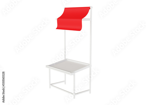 3D promotion stand illustration design
