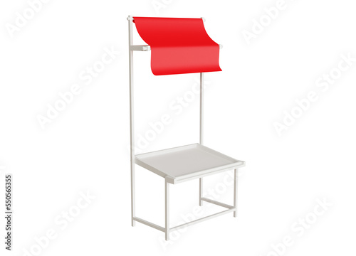 3D promotion stand illustration design