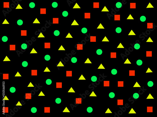 Memphis seamless pattern. Geometric elements memphis in the style of 80's. Trendy retro background for printing on paper, advertising materials and fabric. Vector illustration