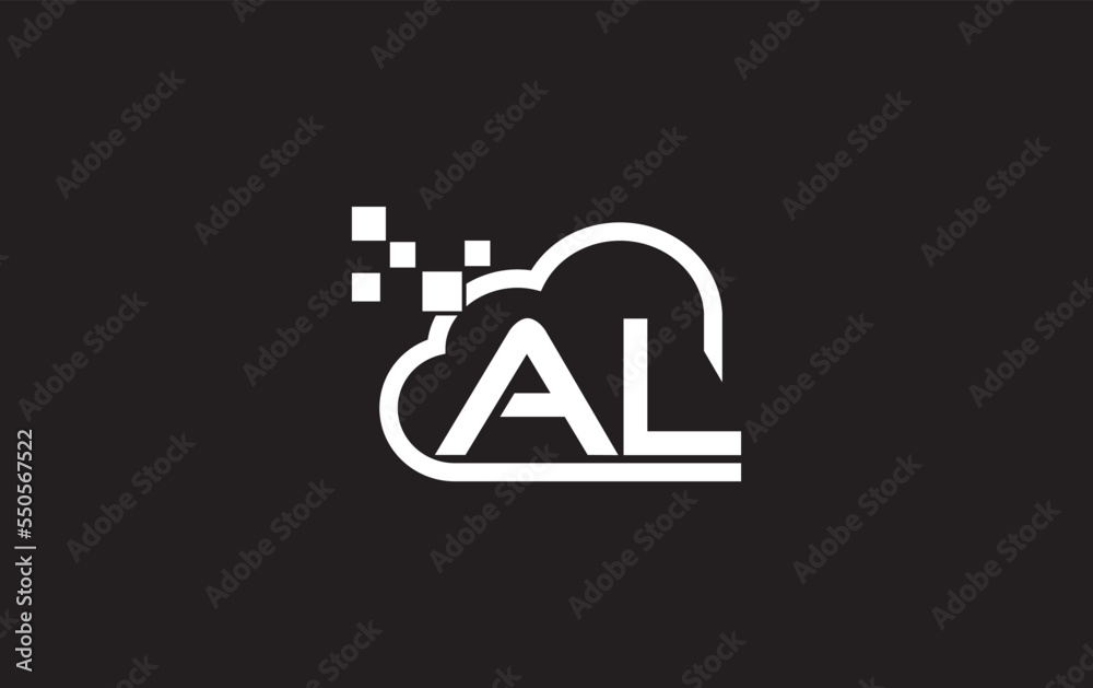Cloud technology logo and Cloud Tech monogram Template and science and technology logo with letters Cloud technology logo and Cloud Tech monogram Template and science and technology logo with letters