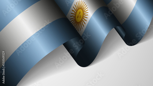 EPS10 Vector Patriotic background with flag of Argentina. An element of impact for the use you want to make of it.