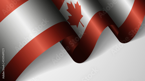EPS10 Vector Patriotic background with flag of Canada. An element of impact for the use you want to make of it.