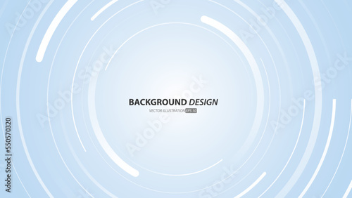 Abstract white and blue gradient color background, with diagonal circle lines waveform moving. Digital future technology sense background concept