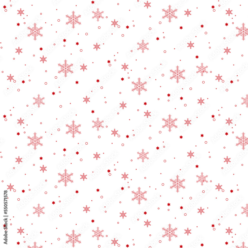 Red snowflake. Great for wallpaper,Christmas decorative background, vector illustration