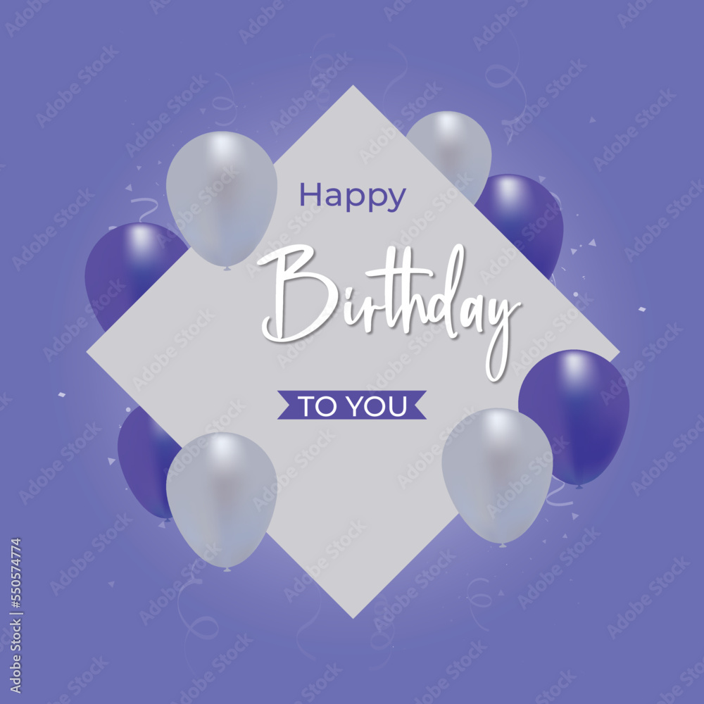Happy birthday design background Stock Vector | Adobe Stock