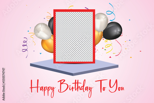 Photography Happy birthday design background