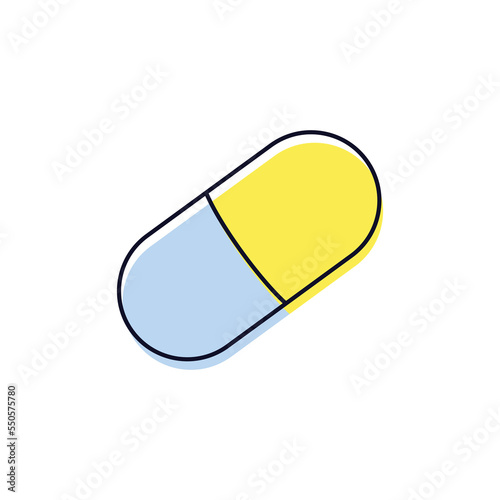 capsule icon, pill icon, medicine icon