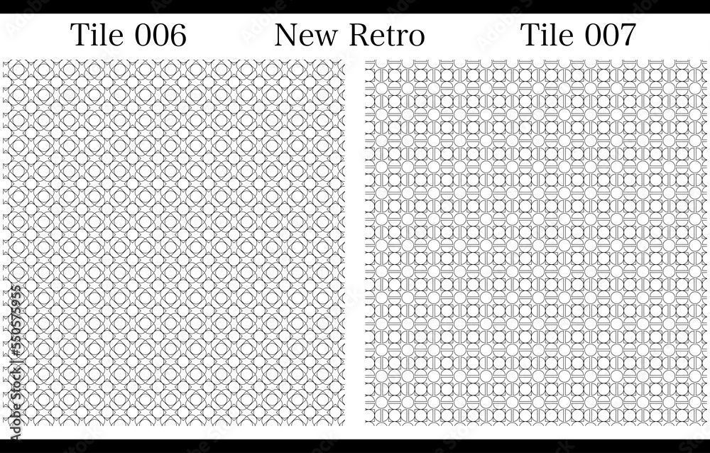 背景として使えるタイル調のNewRetroでシンプルな映えるパターン