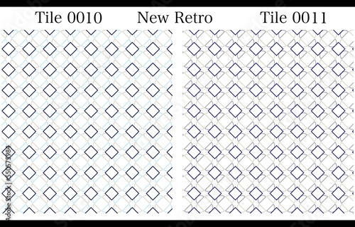 背景として使えるタイル調のNewRetroでシンプルな映えるパターン photo