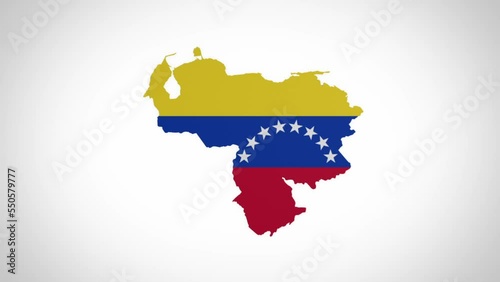 3D Disk with Venezuela Map Intro