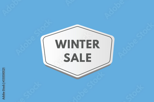 winter sale Button. winter sale Sign Icon Label Sticker Web Buttons 