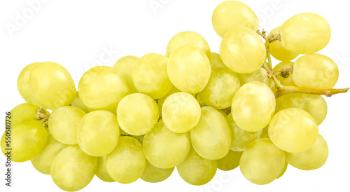 White Grape Cluster - Isolated