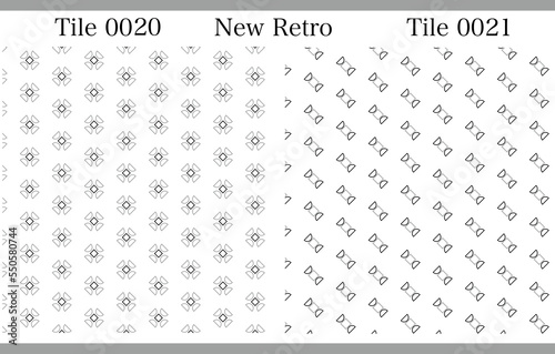 背景として使えるタイル調のNewRetroでシンプルなオリジナルパターン
