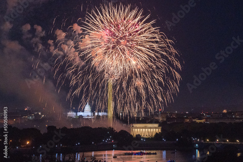 Forth of July Mall Fireworks in Washington, DC