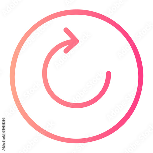 redo gradient icon