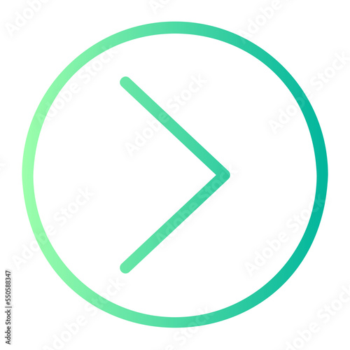 right arrow gradient icon