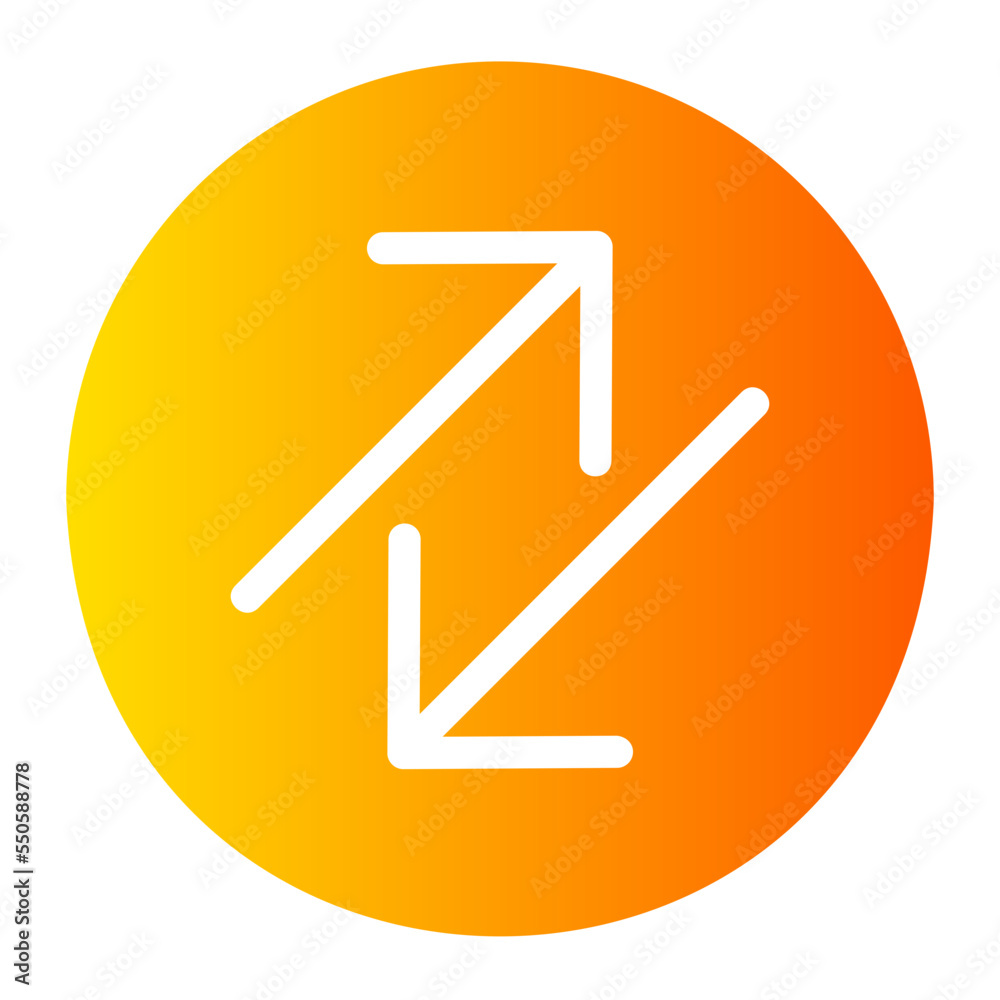 diagonal arrows gradient icon diagonal arrows gradient icon