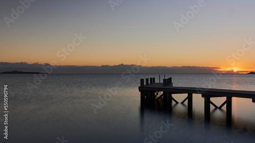 A picture of jetty at sunrise © ScubaDiver