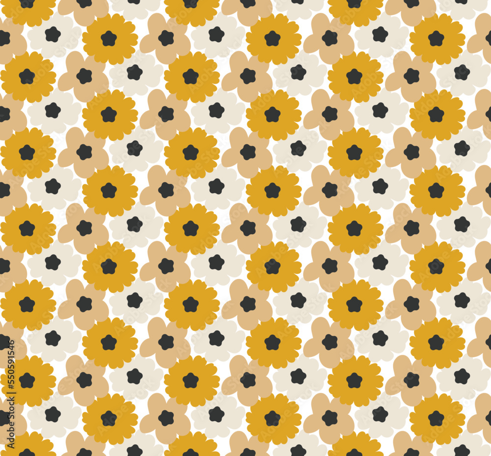 Abstract Small Peony Florals Hand Drawn Retro Flowers Seamless Vector Pattern Trendy Fashion Colors Perfect for Allover Fabric Print or Wrapping Paper Abstract Small Peony Florals Hand Drawn Retro Flowers Seamless Vector Pattern Trendy Fashion Colors Perfect for Allover Fabric Print or Wrapping Paper