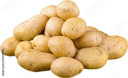 Stack of Yukon gold potatoes