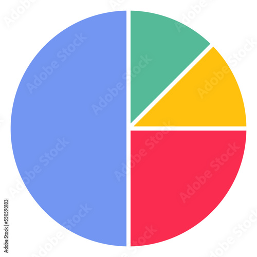 Free Download pie chart infographic template,graphic circle divided in 4 segments. - GFXLoad