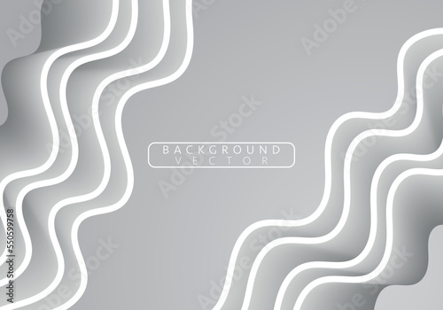 White and Grey Abstract background. Fluid Flow. Liquid Color. Fluid Background. Colorful Futuristic Poster. Abstract Flow. Trendy Poster.