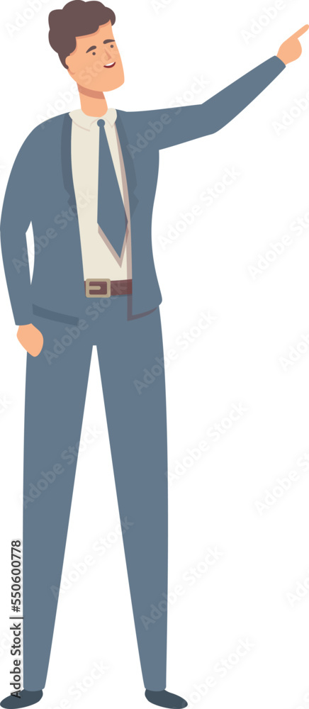 Company manager icon cartoon vector. Commercial director. Office man Company manager icon cartoon vector. Commercial director. Office man
