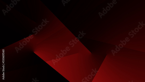 Black red color abstract modern luxury background for design. Geometric shapes, triangles, squares, rectangles, stripes, lines. Futuristic. 3d effect. Gradient. Template. Minimal. 