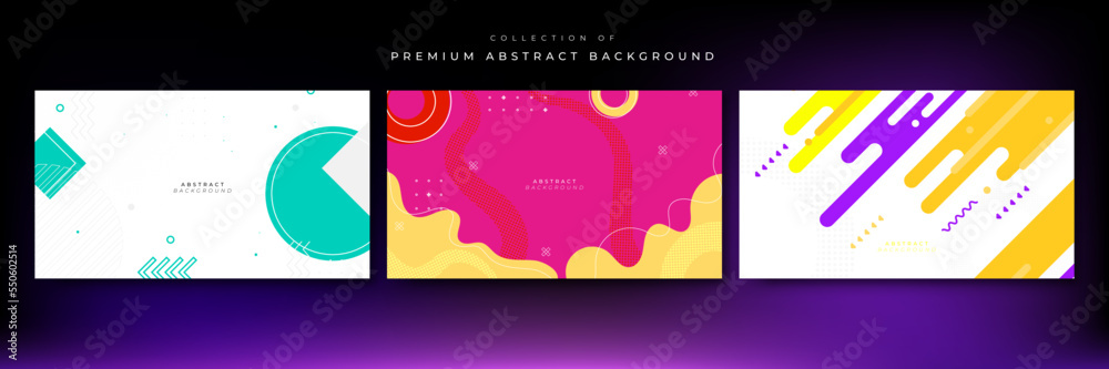 Modern colored background with geometric abstract pattern and colours. Vector illustration for minimal future design and dynamic trendy poster