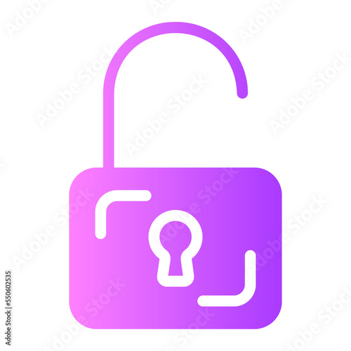 unlocked gradient icon