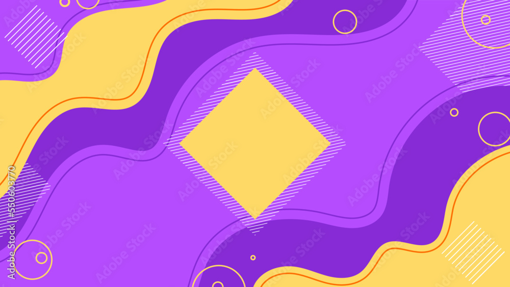 Vector illustration of abstract geometric cover background with minimal trendy style.
