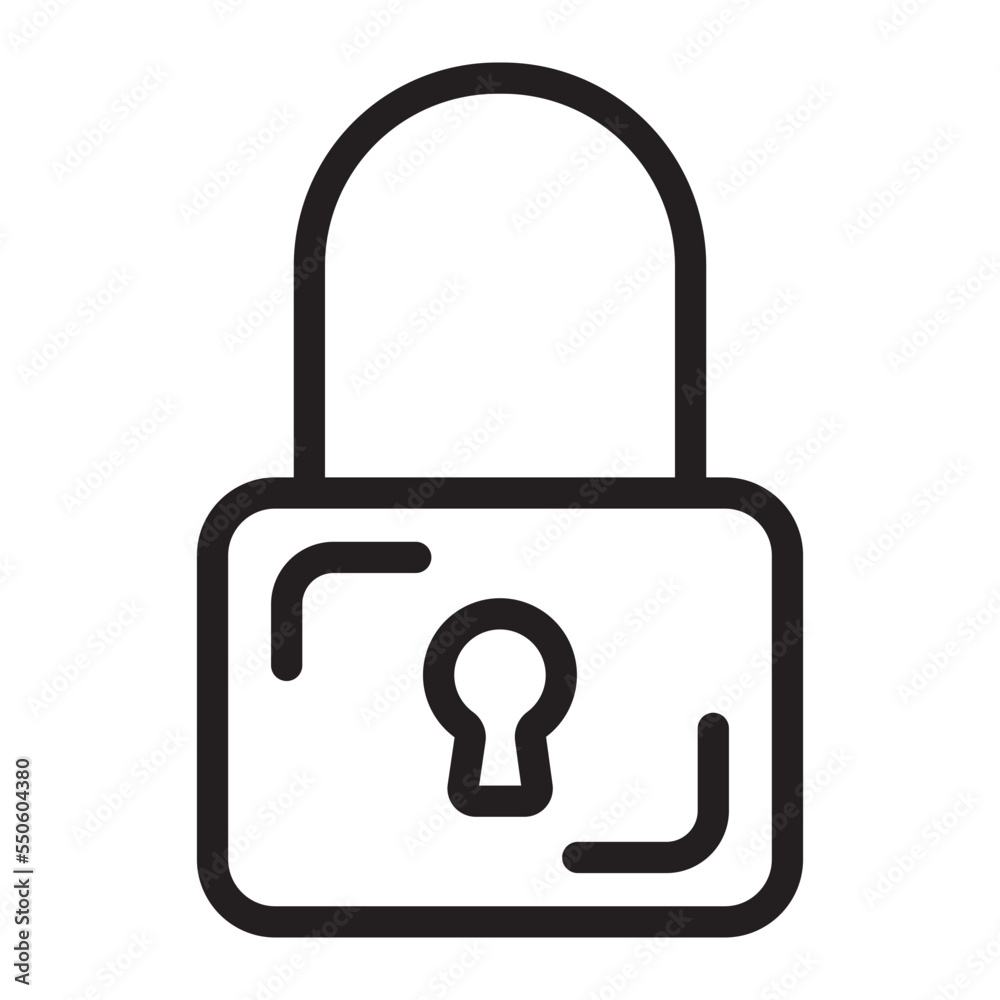 padlock line icon padlock line icon