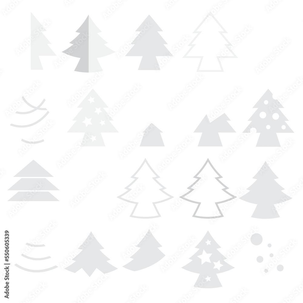 Cute paper christmas tree set Cute paper christmas tree set