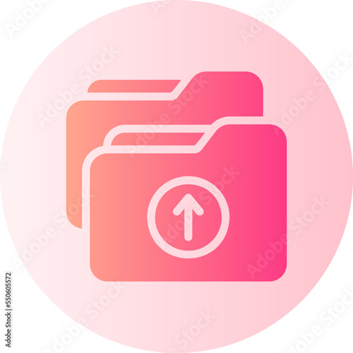 upload gradient icon