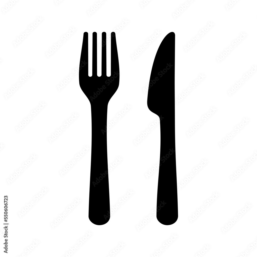 PICTOGRAM OF CUTLERY, KNIFE AND FORK, VECTOR GRAPHIC RESOURCE PICTOGRAM OF CUTLERY, KNIFE AND FORK, VECTOR GRAPHIC RESOURCE