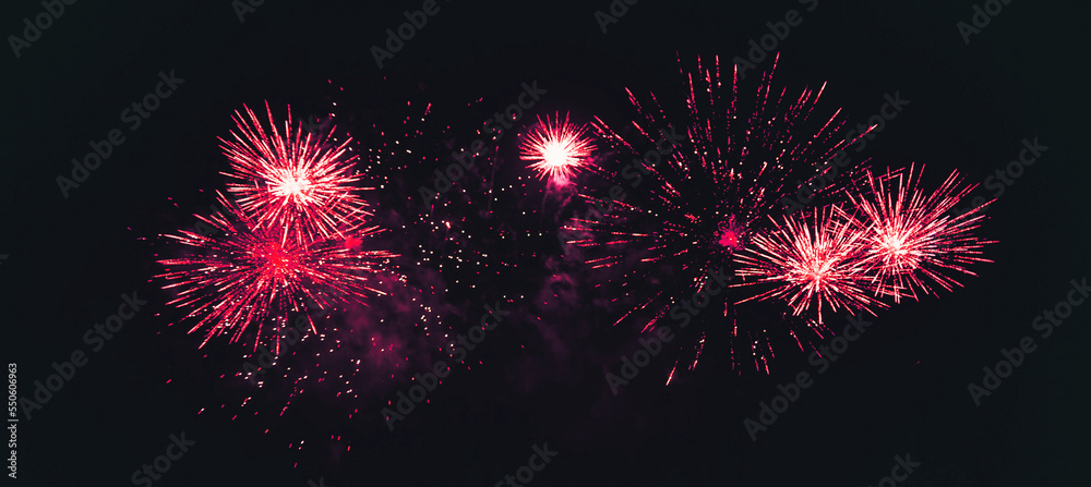 Fireworks light up the sky Fireworks light up the sky