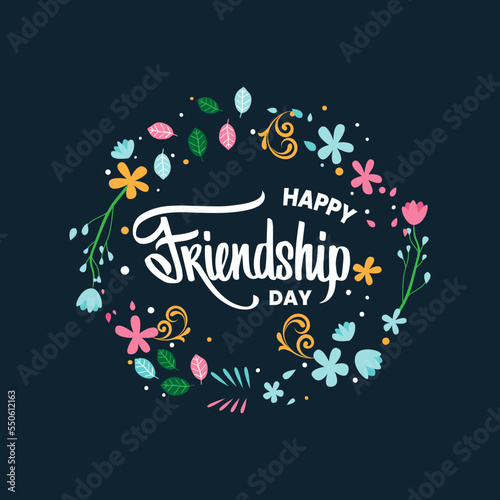 Happy Friendship Day, Girlfriend, boyfriend, background concept, Vector illustration, vector, greeting card, social media post, banner, poster, flyer, typography design
