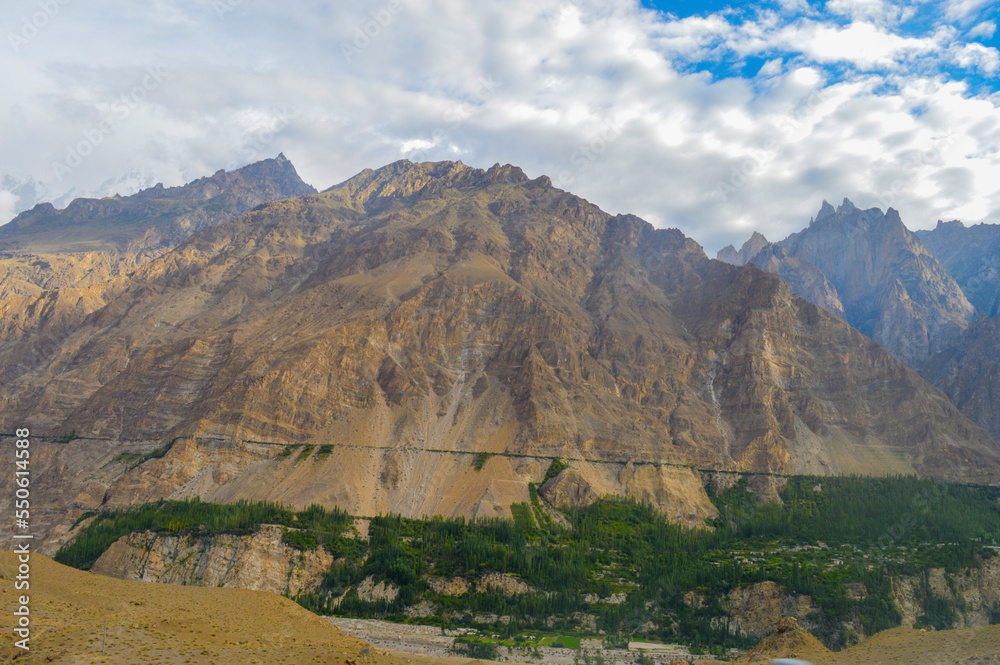 Dry Mountain Peaks in Hunza Valley