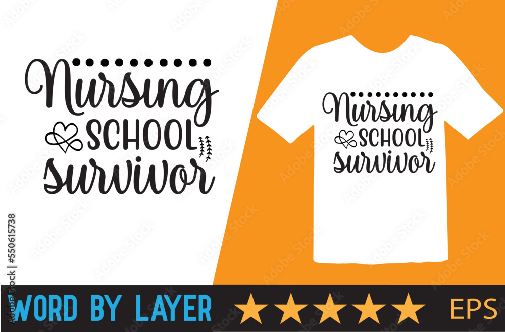 Nurse vector t shirt design