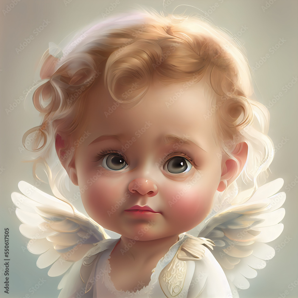 cute baby angels paintings