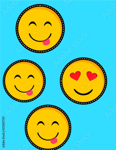 pattern with smiles