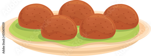 Meat balls icon cartoon vector. Chinese food. Festive holiday