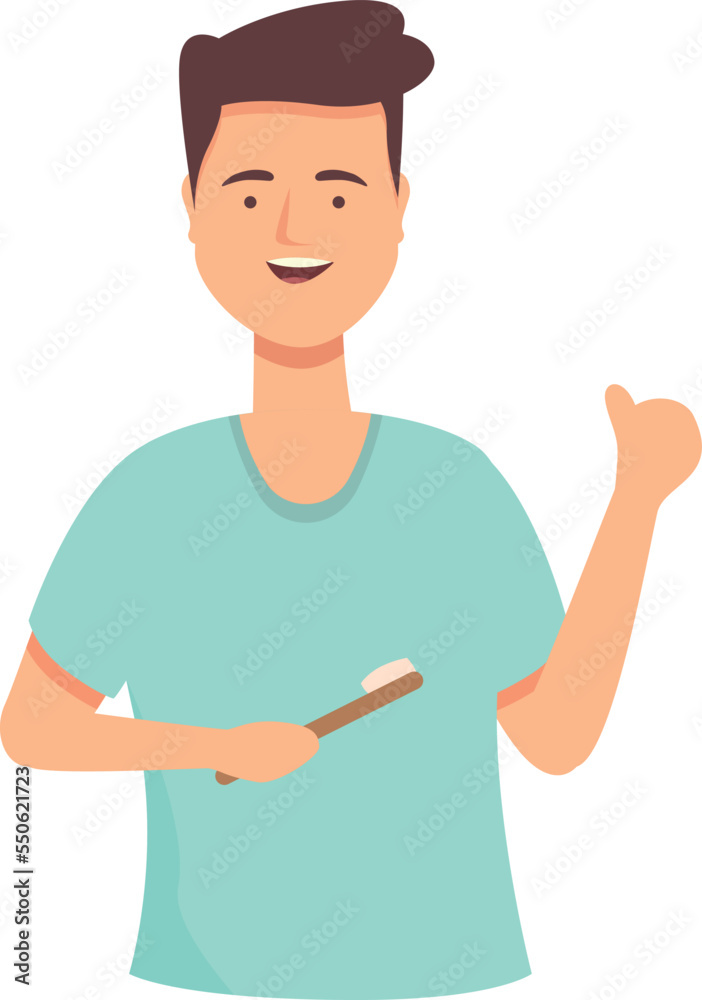 Hand clean oral icon cartoon vector. Teeth brush. Water care Hand clean oral icon cartoon vector. Teeth brush. Water care