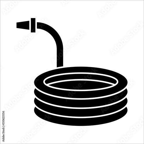 Fire Hose icon, vector illustration logo template in trendy style on white background