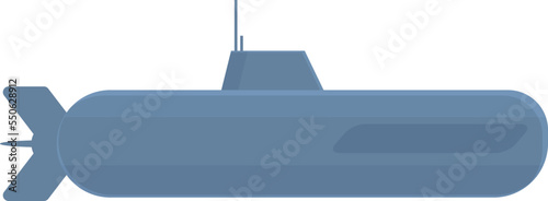 Submarine icon cartoon vector. Military ship. Force sea
