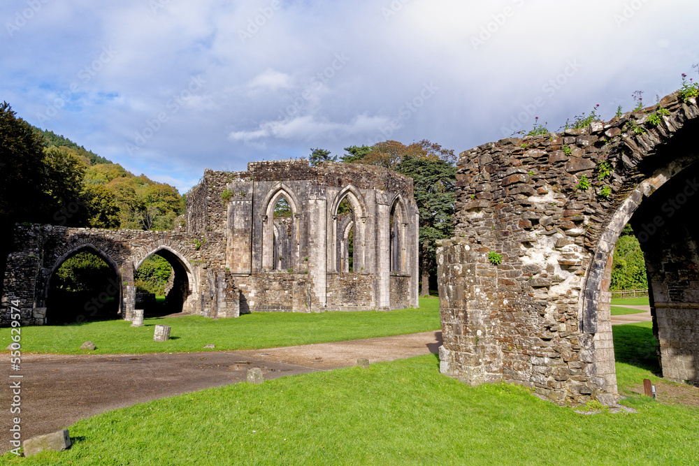 Twelve sided Chapter House - monastic ruins - Margam Country Park