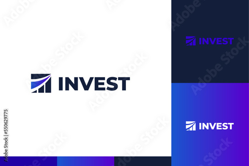 Creative Logo and Wordmark Design for Investment, Marketing, and Financial Businesses: Graphic Representation of Growth, Brand Identity, and Corporate Branding.