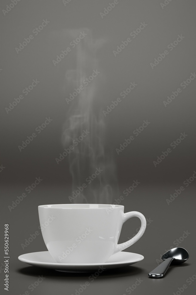 Realistic 3D Render of Cup of Coffee Realistic 3D Render of Cup of Coffee